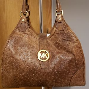 Michael Kors Distressed Ostrich Purse